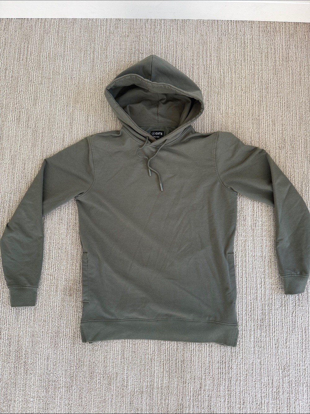 Cuts Clothing Olive Hoodie Pullover